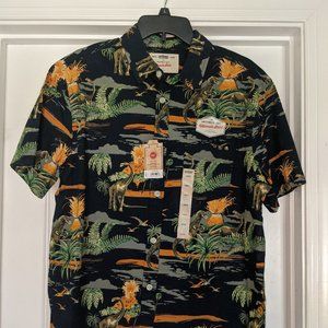 Urban Pipeline DINOSAUR mens Hawaiian Shirt, NEW